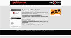 Desktop Screenshot of cykleboersen.dk